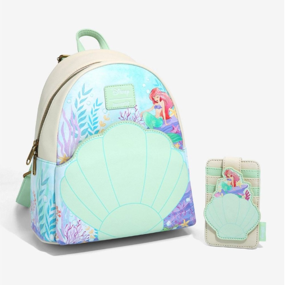 Loungefly The Little Mermaid set NWT